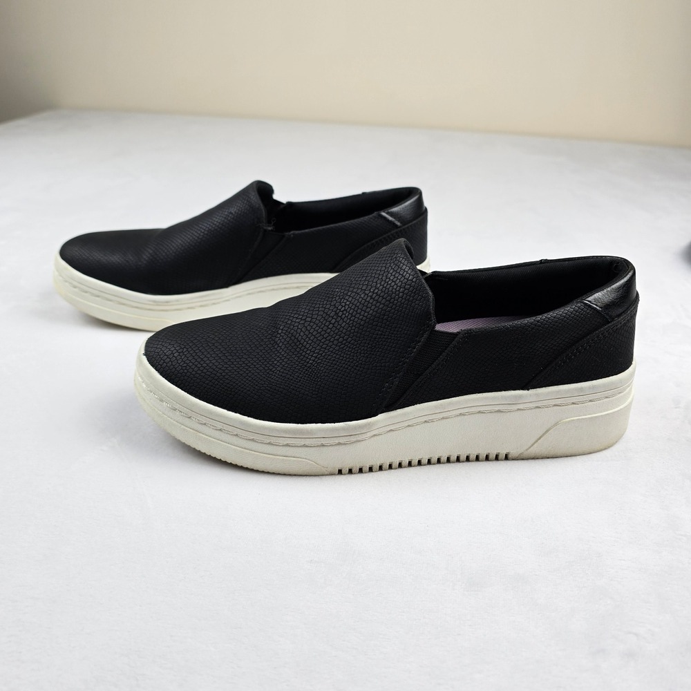 Dr Scholls Madison Next Black Slip On‎ Platform Sneakers Women's Size 10M